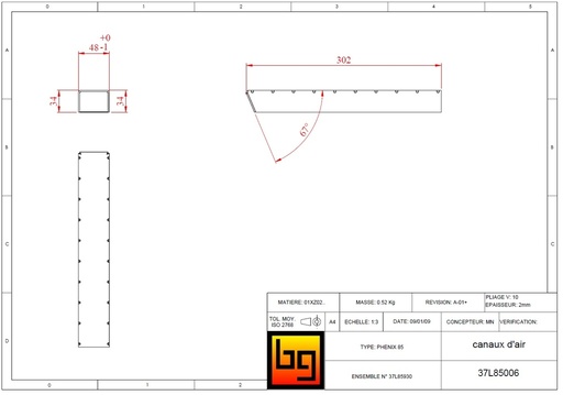 [37L85006] CANAUX AIR PH85