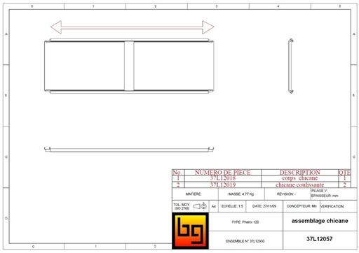 [37L12057] ASSEMBLAGE CHICANE PHENIX 120