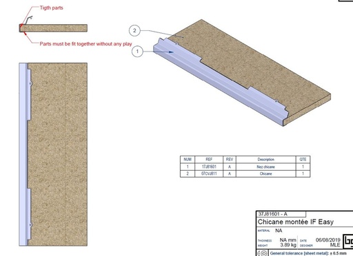 [37J81601] CHICANE MONTEE IF EASY 810