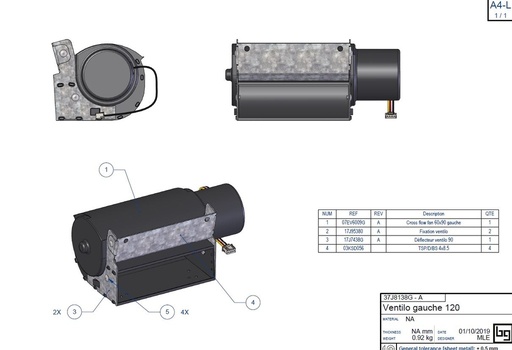 [37J8138G] VENTILATEUR GAUCHE 120 IF EASY