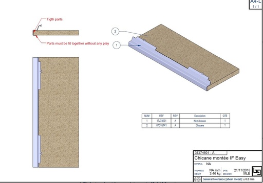 [37J74601] CHICANE MONTEE IF EASY 740