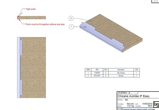 [37J67601] CHICANE MONTEE IF EASY 670
