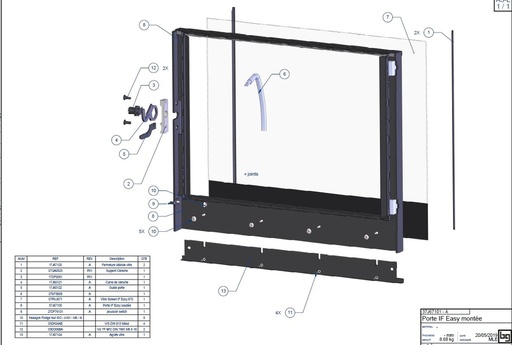 [37J67101] PORTE MONTEE IF EASY 670