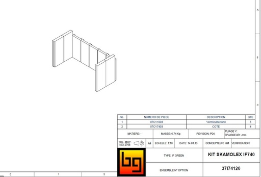 [37I74120] KIT SKAMOLEX IF 740 GREEN (8,96kg)