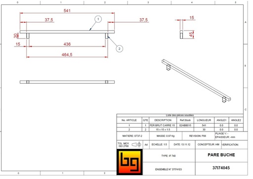 [37I74045] °PARE BUCHE SERIE IF 740 GREEN