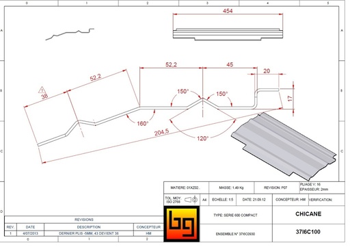 [37I6C100] CHICANE IF 600 COMPACT GREEN