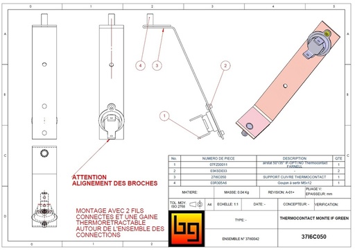 [37I6C050] THERMOCONTACT MONTE IF GREEN