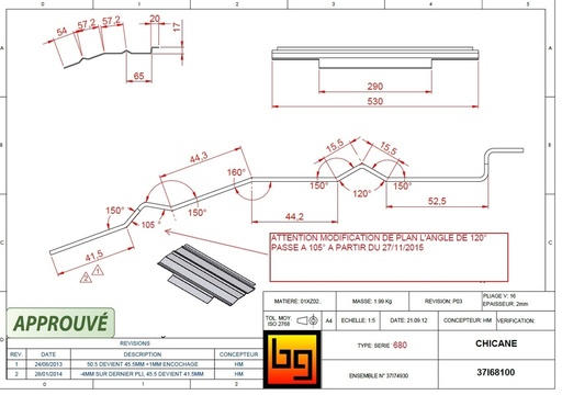 [37I68100] CHICANE  IF 680 GREEN