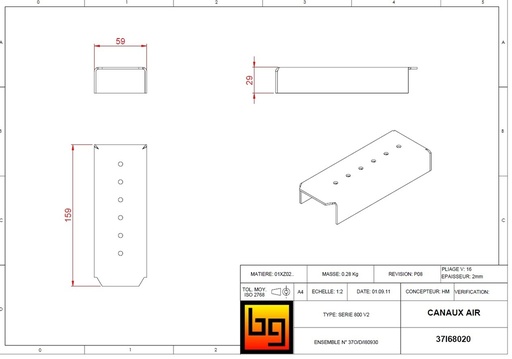 [37I68020] CANAUX AIR SERIE 680 GREEN (59x159)