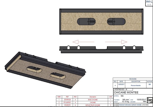 [37DF90163] CHICANE MONTEE CONCEPT 920 DF et SF