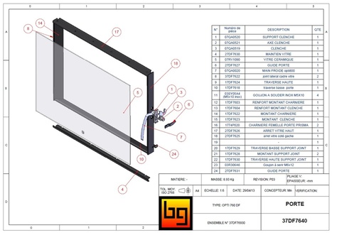 [37DF7640] PORTE MONTEE CONCEPT 760DF