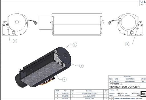 [37DF76171] VENTILATEUR CONCEPT DF et SF