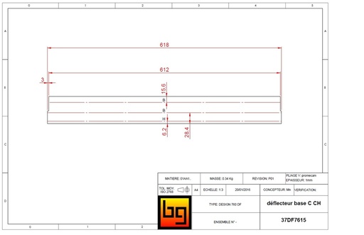 [37DF7615] me DEFLECTEUR BASE C CH  CONCEPT 760 DF