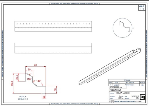 [37DF76108] REPARTITEUR CONCEPT 790 DF et SF