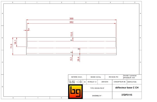 [37DF5115] me DEFLECTEUR BASE C CH CONCEPT 510 DF