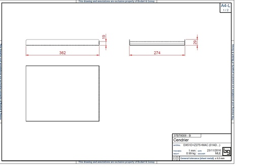 [37B78008] CENDRIER OPTI 780