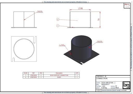 [37B70017] °RACCORD Air Ext. SD442/800
