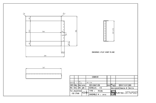 [3774P007] CENDRIER PRISMA