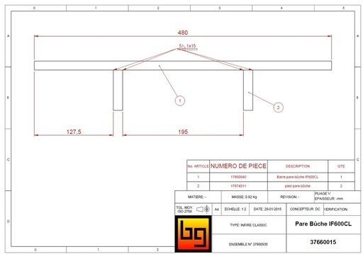 [37660015] PARE BUCHE IF 603 Lg480