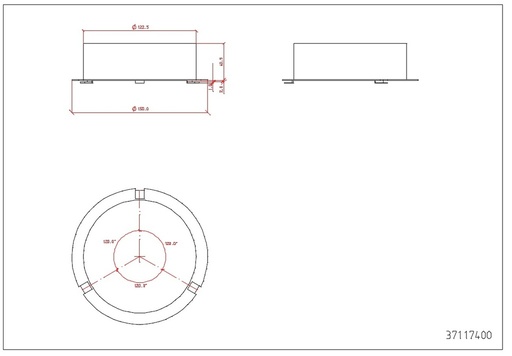 [37117400] Buselot Air Chaud Ø125