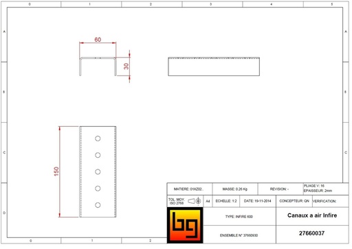 [27660037] CANAUX AIR INFIRE 603 (HAUT RENDEMENT)