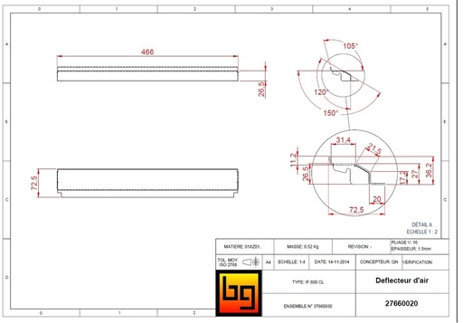 [27660020] DEFLECTEUR AIR IF 603     1996