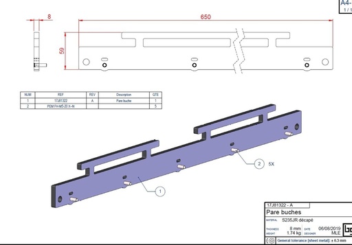[17J81322P] PARE-BUCHES PEINT IF EASY 810