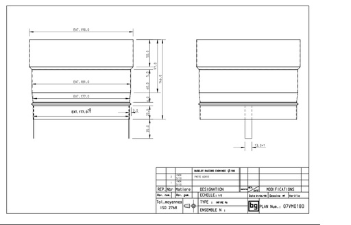 [07VM0180] BUSELOT RACCORD.CHEMINEE DIA 180
