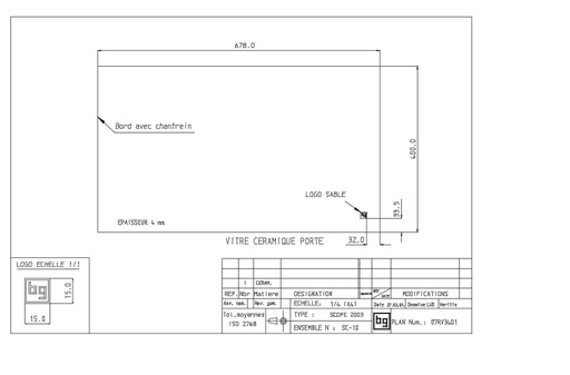 [07RV3401] CERAM. 678x400x4 Scope745 C