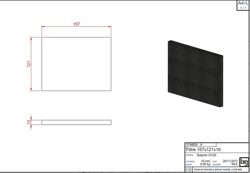 [07NB08] BULPRENS HC20 157X121X10 (603-683-743-scope)