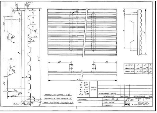 [07FF0301] PLAQUETTE FONTE 240X120X30