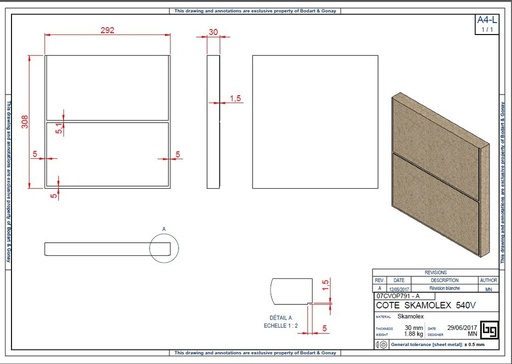 [07CVOP791] COTE SKAMOLEX CONCEPT 540 V SF