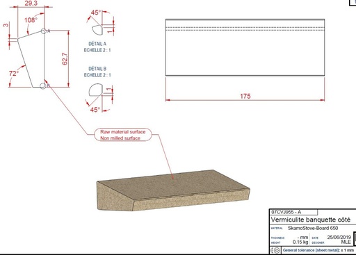 [07CVJ955] SKAMOLEX BANQUETTE COTE