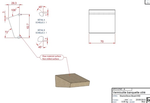 [07CVJ745] SKAMOLEX BANQUETTE COTE