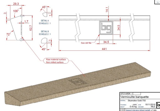 [07CVJ604] SKAMOLEX BANQUETTE IF NEO 600