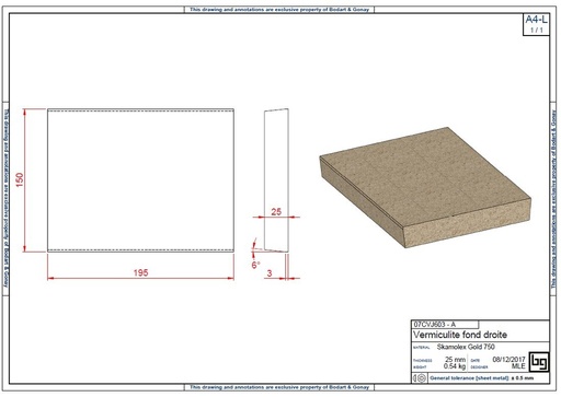 [07CVJ603] SKAMOLEX FOND IF NEO 195mm