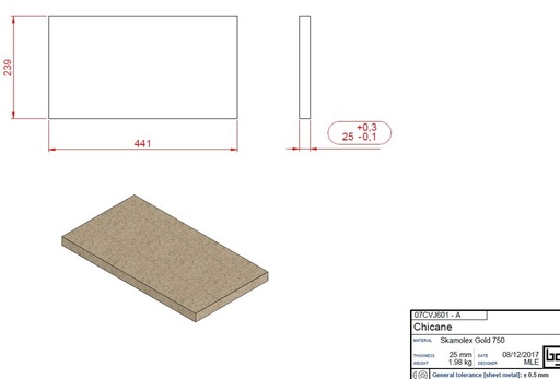 [07CVJ601] CHICANE SKAMOLEX IF NEO 600