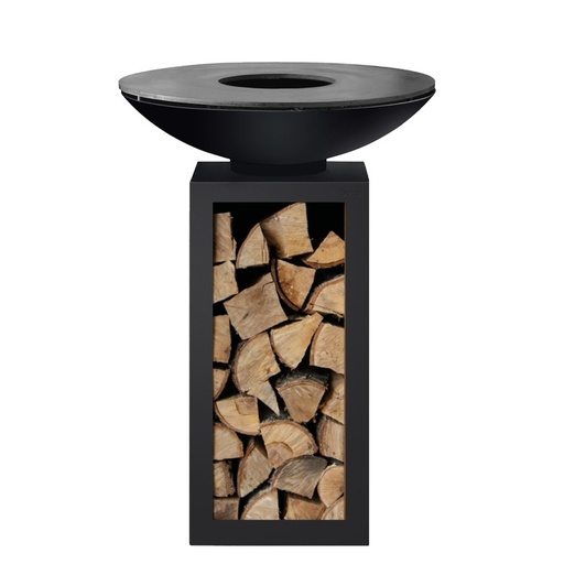 [001.01.00.006.BLACK] Plancha B 80 + socle ouvert Noir