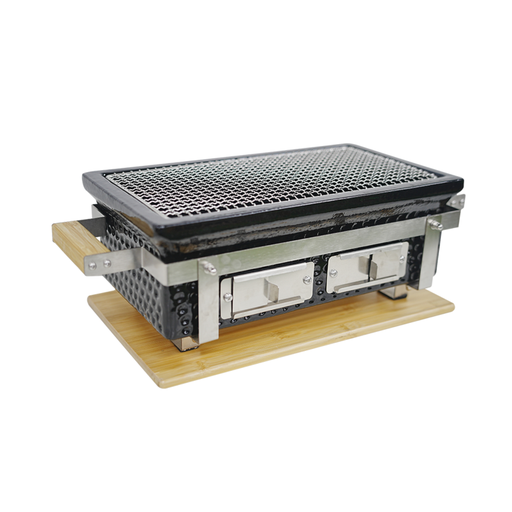 [002.01.31.001] BRAZA TABLE GRILL SQUARE Noir